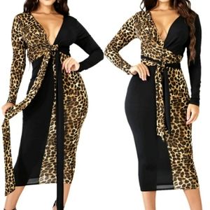 ♥️ Call of The Wild! Sassy Animal Midi Dress